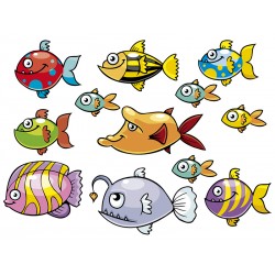 Наклейка "Рыбки" комплект