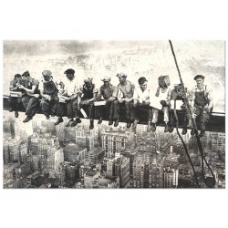Постер на пластике "Обед на небоскребе. 1932"
