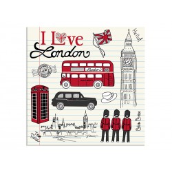 Постер на пластике "I love London"