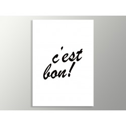 Постер "C'est bon!"