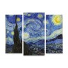 Модульная картина "Ван Гог. Звездная ночь"
