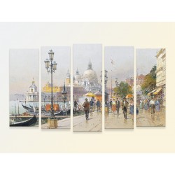 Модульная фотокартина "Детлев Нитшке. Венеция, набережная с видом на С. М. Салюте"