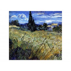 Фреска "Пшеничне поле з кипарисами. Вінсент Ван Гог"
