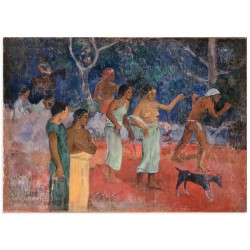 Фреска "Сцена из жизни таитян. Поль Гоген"