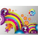 Наклейка "Радуга" комплект