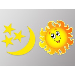 Наклейка "Сонце та Місяць" комплект