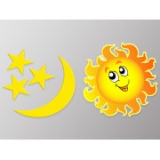Наклейка "Солнце и луна" комплект