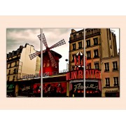 Модульна картина "Мулен Руж, Париж"