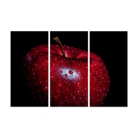 Модульна картина "Червоне яблуко"