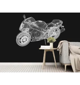 Фотообои "3d bike model"