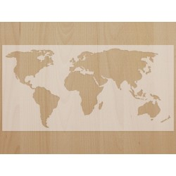 Трафарет "Карта мира"