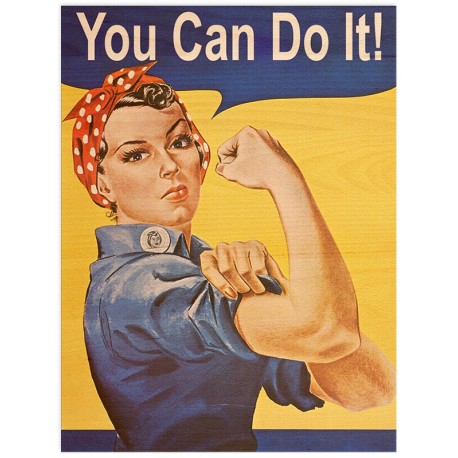 Постер на дереве "You Can Do It"