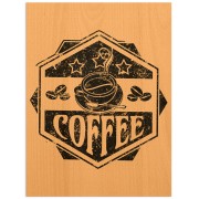 Постер на дереве "Coffee"