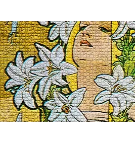 Панно "Лилия, 1898. Муха, Альфонс Мари"
