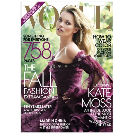 Постер "Kate Moss, Vogue Magazine" 