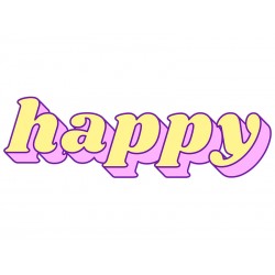 Наклейка "Happy" 
