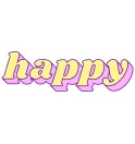 Наклейка "Happy" Наклейка "Happy"