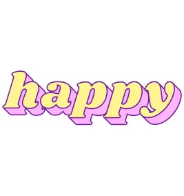 Наклейка "Happy" 