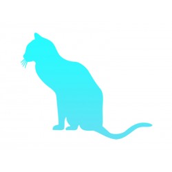Наклейка "Кошка" цвет на выбор