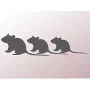 Наклейка "Мышки" цвет на выбор