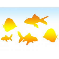 Наклейка "Риби" колір на вибір