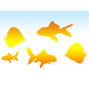 Наклейка "Рыбы" цвет на выбор
