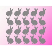 Наклейка "Кролик" цвет на выбор