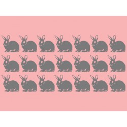 Наклейка "Кролик" комплект