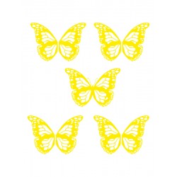 Наклейка "Бабочки" цвет на выбор