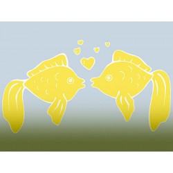 Наклейка "Золоті рибки" колір на вибір