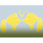 Наклейка "Золотые рыбки" цвет на выбор