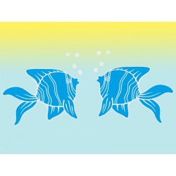 Наклейка "Рибка" колір на вибір