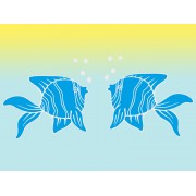 Наклейка "Рыбка" цвет на выбор