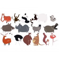 Наклейка "Animals" комплект