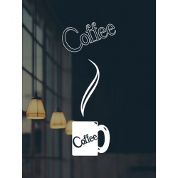 Наклейка "Coffee" комплект, колір на вибір