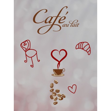 Наклейка "Cafe" комплект