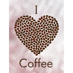 Наклейка "Я люблю каву" комплект