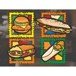 Наклейка "Fast Food" комплект