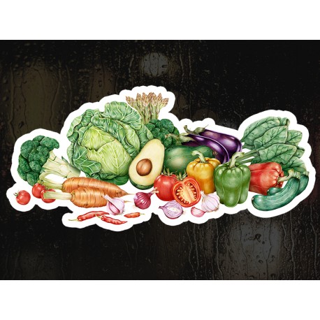 Наклейка "Vegetables Art" 