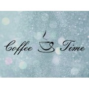 Наклейка "Час пити каву" колір на вибір