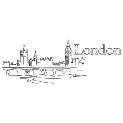 Наклейка "Лондон" цвет на выбор