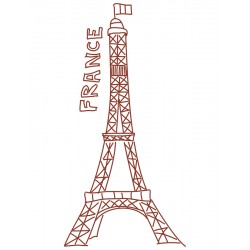 Наклейка "Эйфелева башня" цвет на выбор