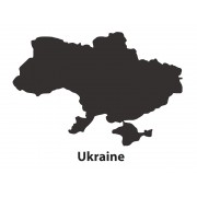 Наклейка "Ukraine" колір на вибір