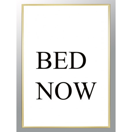 Постер в рамке "Bed now"