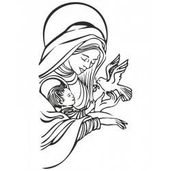 Наклейка "Дева Мария" цвет на выбор
