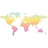 Наклейка "World map" колір на вибір