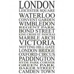 Наклейка "London" цвет на выбор