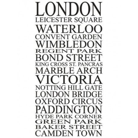 Наклейка "London" колір на вибір