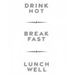 Наклейка "Drink hot" колір на вибір
