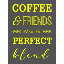 Наклейка "Coffee and friends" цвет на выбор